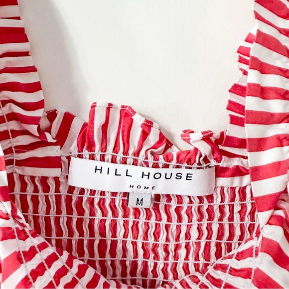 Hill House Home The Ellie Nap Dress Red Stripe Size Medium - Picture 6 of 15
